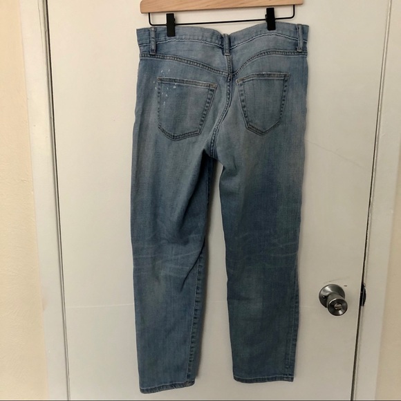 light wash distressed boyfriend jeans - Picture 2 of 4